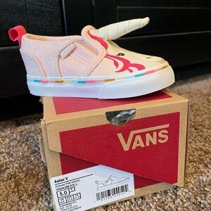 Toddler Size 5 Vans Unicorn slipons